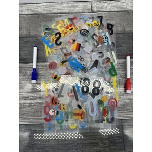 Bonnyco Letters And Emoji Number inserts with symbols Lot {D}